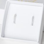 Schmucklove ohrstecker hoopsilver