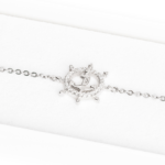 Silberarmband mit Anker Symbol