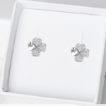 ohrstecker lucky leaf